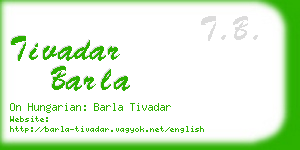 tivadar barla business card